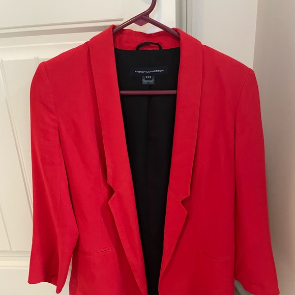 Red French Connection Blazer US 6 - Picture 2 of 5